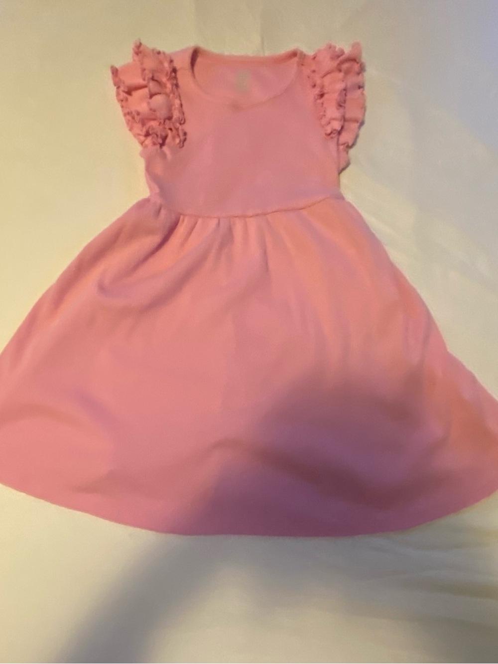 wonder nation Pink Ruffle Sleeve Casual Dress